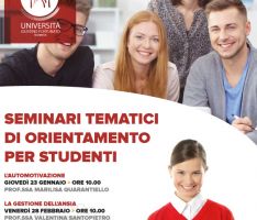 Unifortunato, seminari tematici di orientamento per studenti