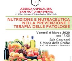 Al San Pio convegno su ‘“Nutrizione e Nutraceutica’