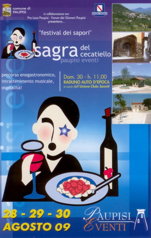 Paupisi, dal 28 al 30 agosto il Festival dei Sapori e la Sagra del Cecatiello’