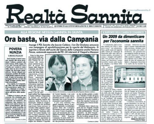 Realtà Sannita, è in edicola il nuovo numero