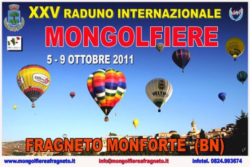 Fragneto Monforte, Raduno Internazionale delle Mongolfiere: le prime anticipazioni