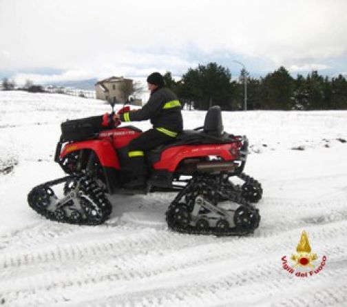 Emergenza neve: i Vigili del Fuoco raddoppiano i turni del personale