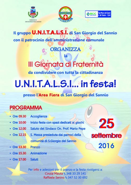 Unitalsi: giornata di fraternità a San Giorgio del Sannio